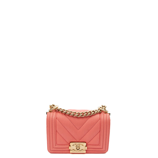 Picture of Chanel Mini Bag Boy - Mini in Pink, Caviar Leather