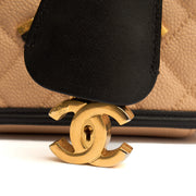 Picture of Chanel Cross Body CC Filigree Vanity Case in Neutral, Caviar Leather