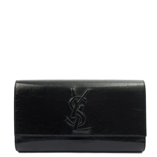 Picture of Saint Laurent Clutch Belle De Jour Clutch in Black, Calfskin Leather