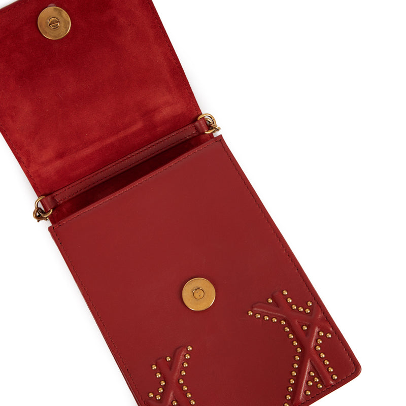 Picture of Christian Dior Diorama Pouch in Red, Calfskin