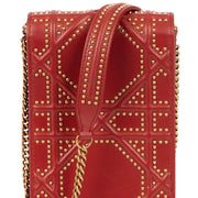 Picture of Christian Dior Diorama Pouch in Red, Calfskin