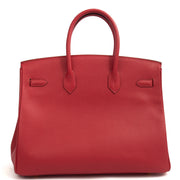 Picture of Hermes Tote Birkin 35 in Rouge Casaque, Epsom Leather