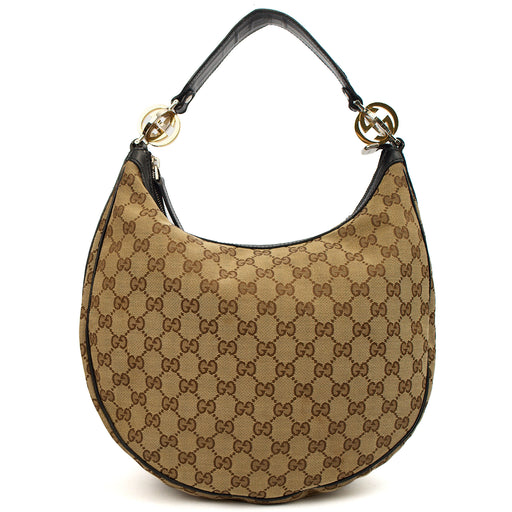 Picture of Gucci Shoulder Bag Twins GG Hobo in Neutral, GG Canvas