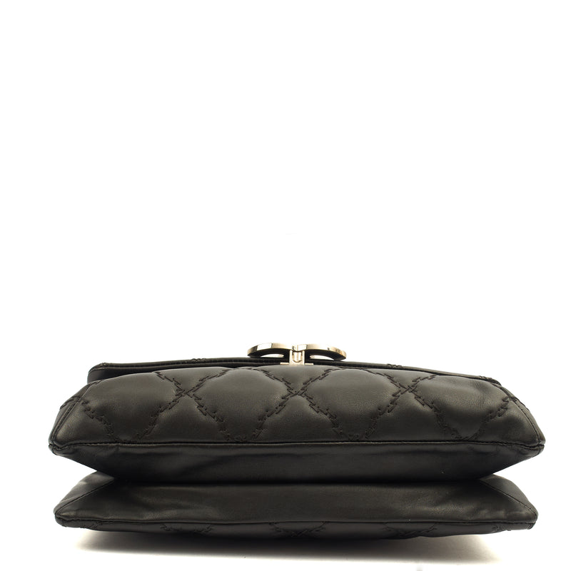 Picture of Chanel Cross Body Flap Bag in Black, Calfskin Leather