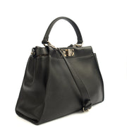 Picture of Fendi Top Handle Peekaboo - Medium in Black, Leather