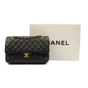 Picture of Chanel Shoulder Bag Classic Double Flap - Medium in Black, Caviar Leather
