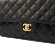 Picture of Chanel Shoulder Bag Classic Double Flap - Medium in Black, Caviar Leather
