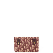 Picture of Christian Dior Mini Bag Saddle Belt Pouch in Burgundy, Oblique Jacquard Canvas