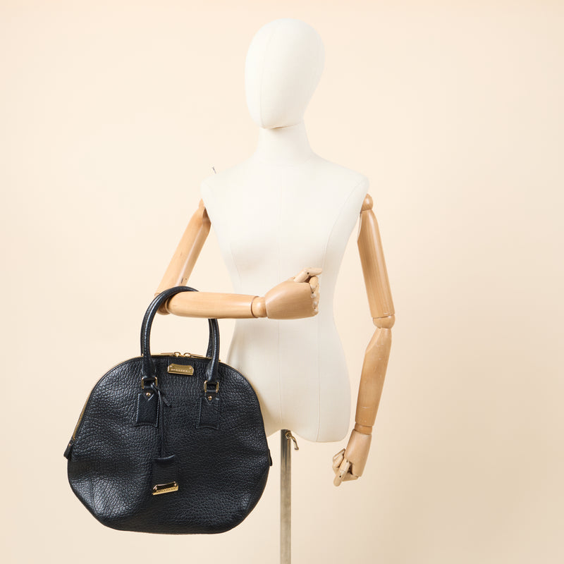 Picture of Burberry Tote Orchard Bowling Bag - Large in Black, Leather