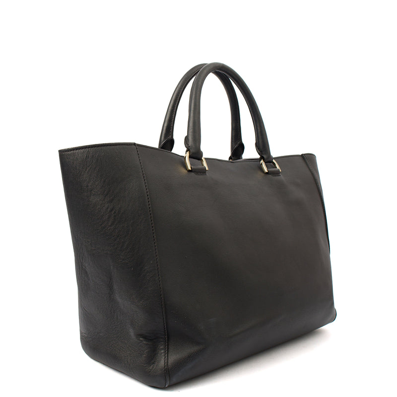 Picture of Mulberry Tote Willow - Large in Black, Calfskin Leather