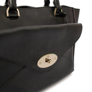 Picture of Mulberry Tote Willow - Large in Black, Calfskin Leather