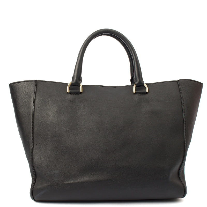 Picture of Mulberry Tote Willow - Large in Black, Calfskin Leather