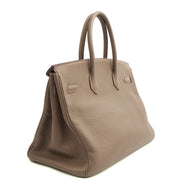 Picture of Hermes Tote Birkin 35 in Etoupe, Togo Leather