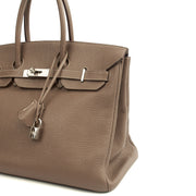 Picture of Hermes Tote Birkin 35 in Etoupe, Togo Leather