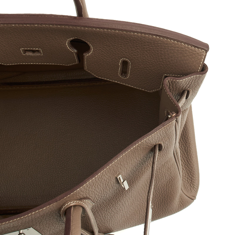 Picture of Hermes Tote Birkin 35 in Etoupe, Togo Leather