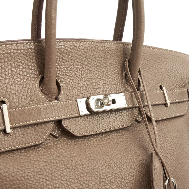 Picture of Hermes Tote Birkin 35 in Etoupe, Togo Leather