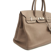 Picture of Hermes Tote Birkin 35 in Etoupe, Togo Leather