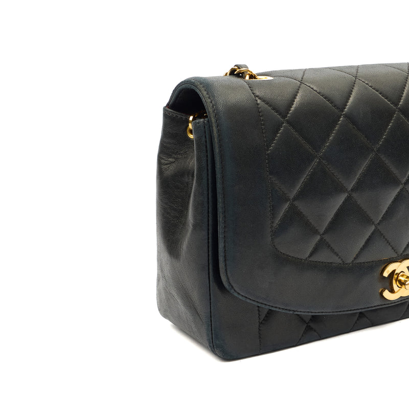 Picture of Chanel Cross Body Diana - Medium in Black, Lambskin Leather