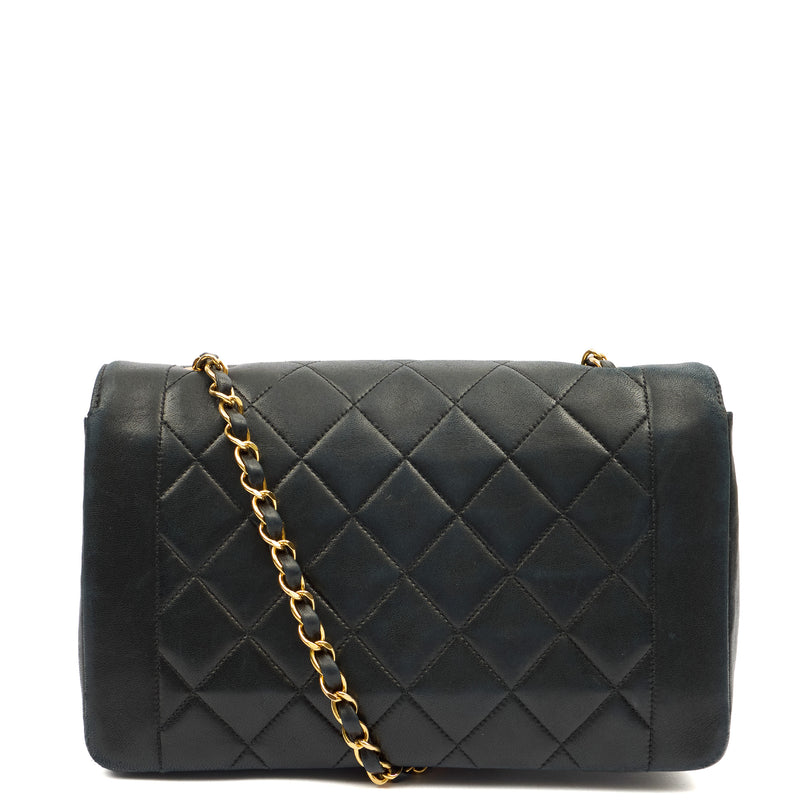 Picture of Chanel Cross Body Diana - Medium in Black, Lambskin Leather