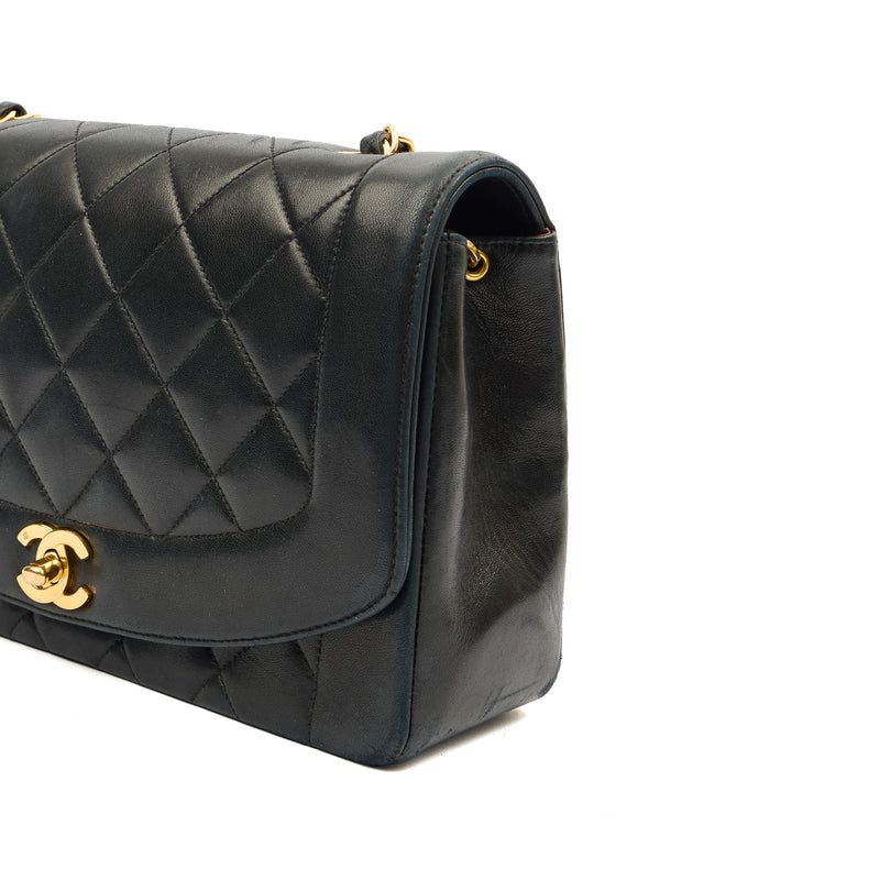 Picture of Chanel Cross Body Diana - Medium in Black, Lambskin Leather