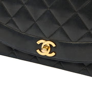 Picture of Chanel Cross Body Diana - Medium in Black, Lambskin Leather