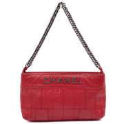 Picture of Chanel Shoulder Bag Shoulder Bag in Red, Calfskin Leather