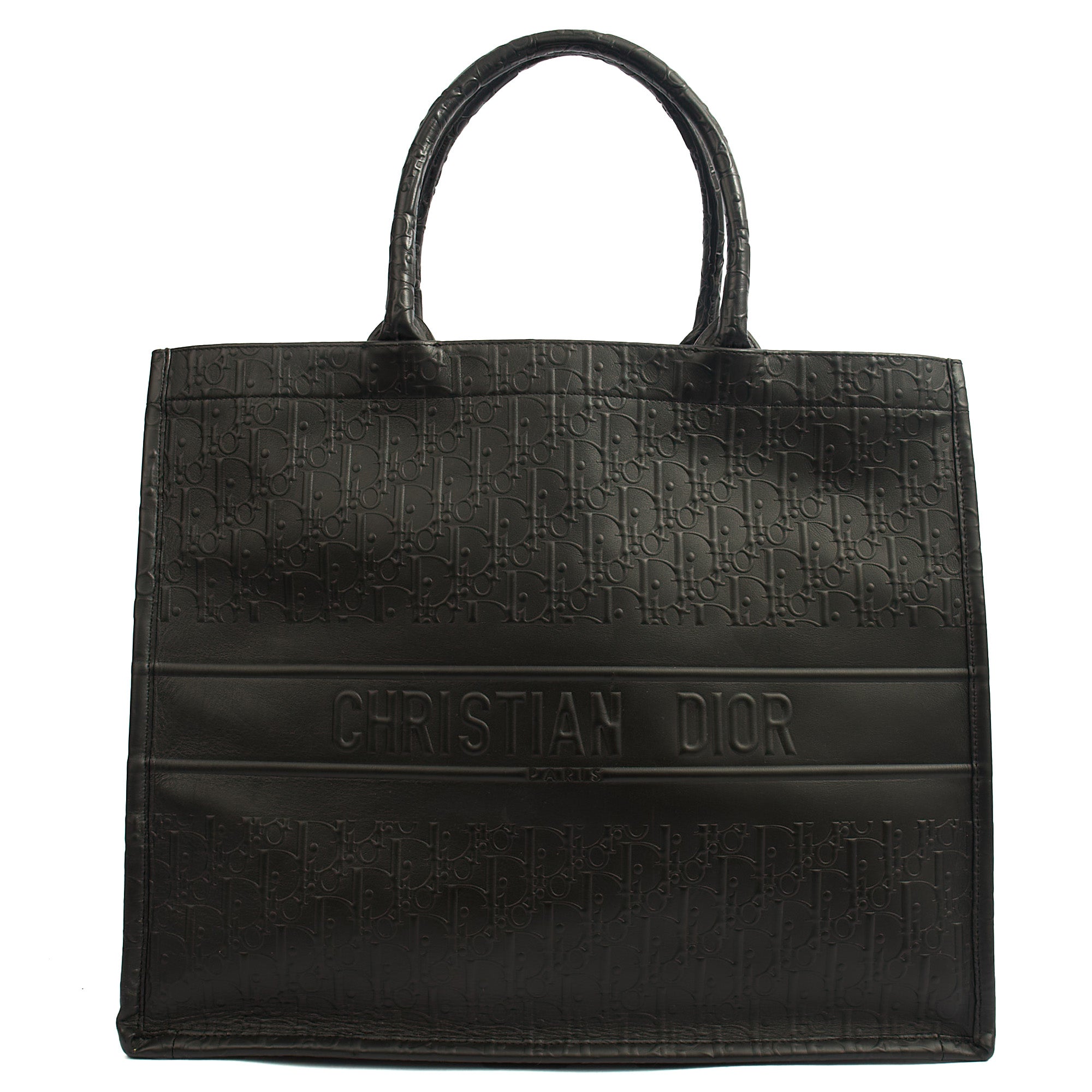 Christian Dior ブラック トートバッグ Christian Dior Tote Book Tote - Large in Black, Leather | The