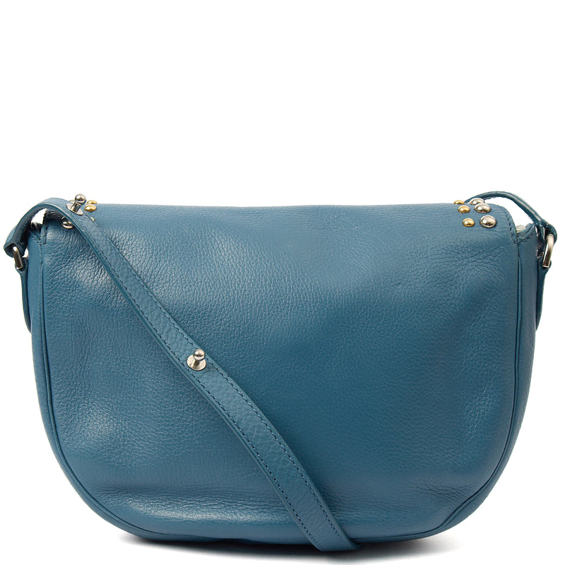 Picture of Mulberry Cross Body Tessie Satchel in Steel Blue, Leather