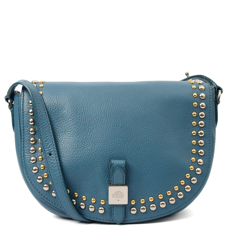 Picture of Mulberry Cross Body Tessie Satchel in Steel Blue, Leather