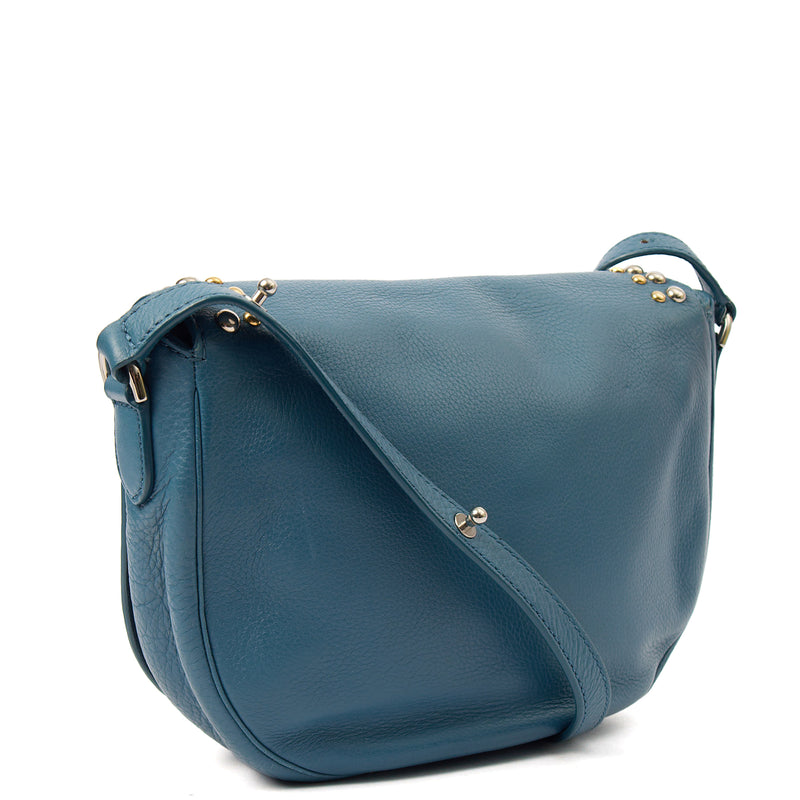 Picture of Mulberry Cross Body Tessie Satchel in Steel Blue, Leather
