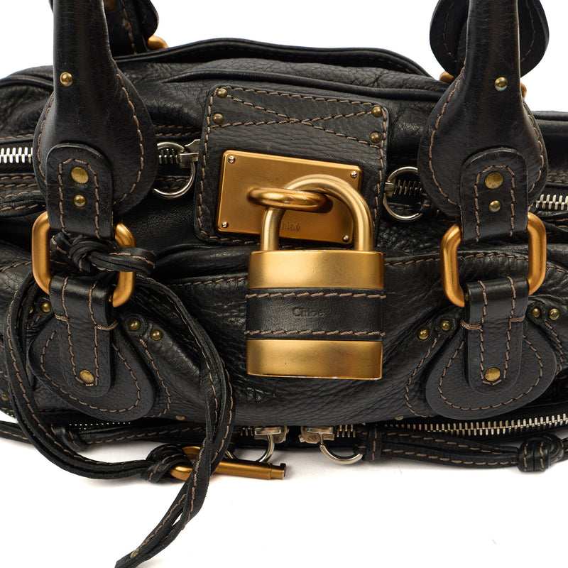 Picture of Chloe Shoulder Bag Paddington in Black, Leather