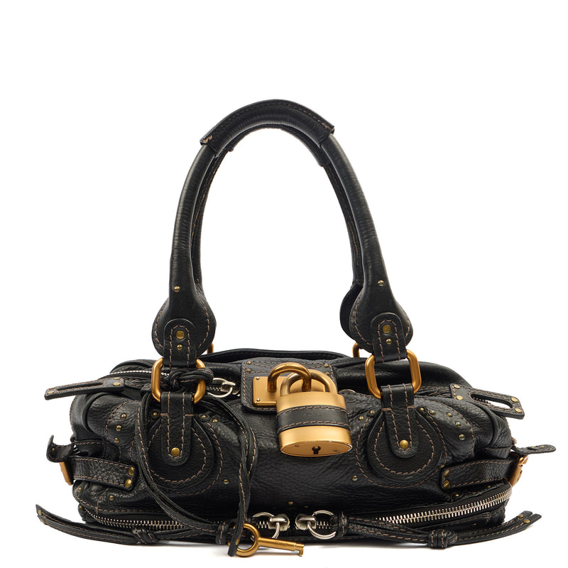 Picture of Chloe Shoulder Bag Paddington in Black, Leather