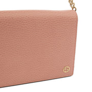 Picture of Gucci Cross Body Signature Wallet on Chain in Pink, Leather