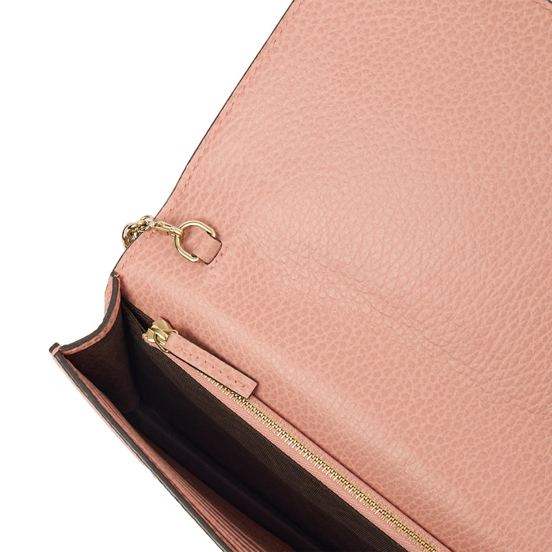 Picture of Gucci Cross Body Signature Wallet on Chain in Pink, Leather