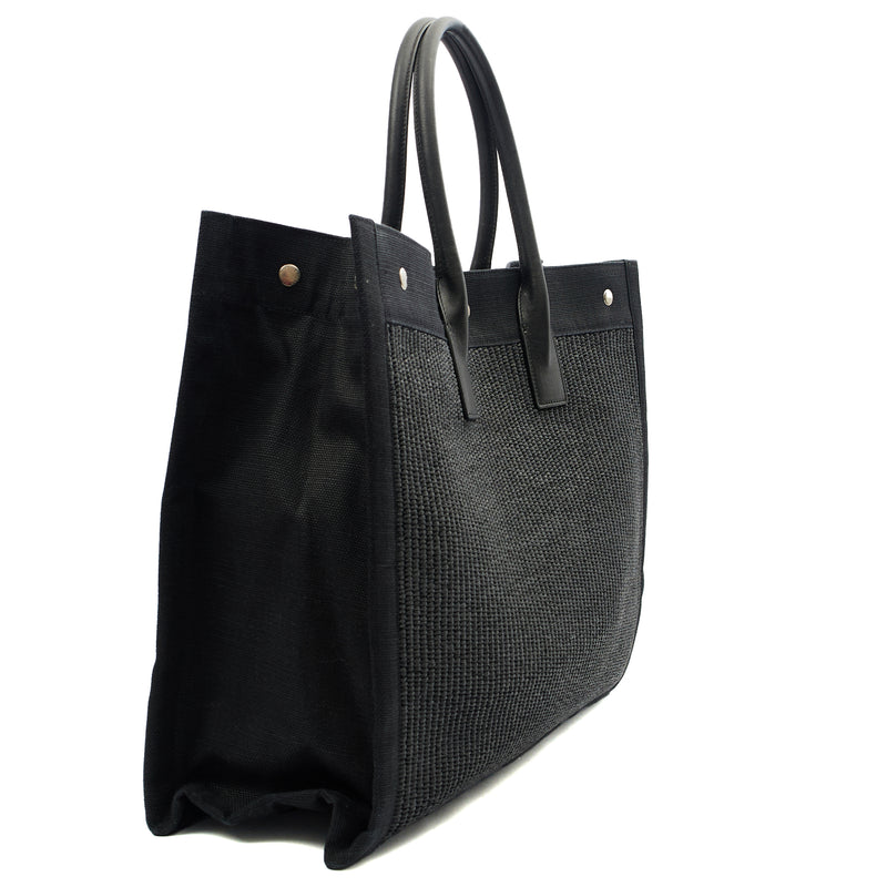 Picture of Saint Laurent Tote Rive Gauche Tote in Black, Fabric