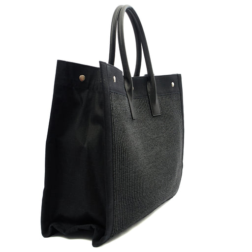 Picture of Saint Laurent Tote Rive Gauche Tote in Black, Fabric