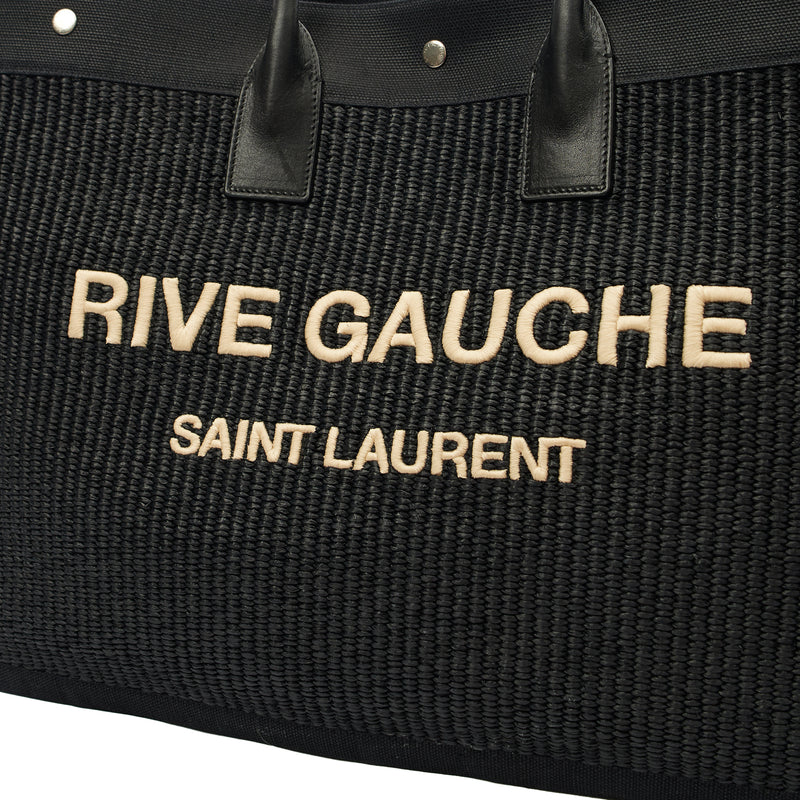 Picture of Saint Laurent Tote Rive Gauche Tote in Black, Fabric