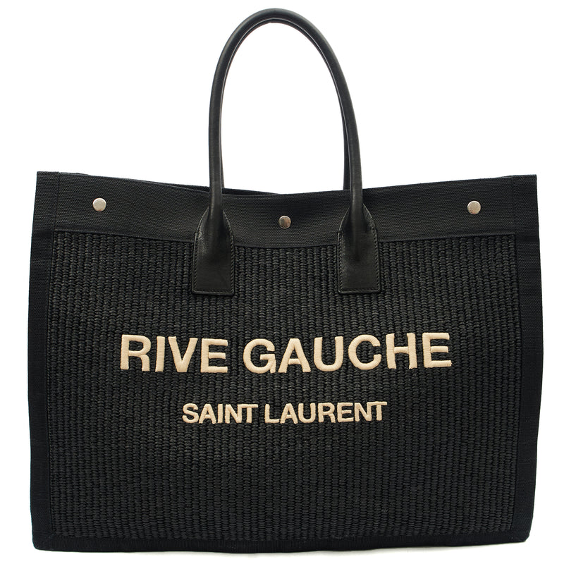 Picture of Saint Laurent Tote Rive Gauche Tote in Black, Fabric