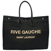 Picture of Saint Laurent Tote Rive Gauche Tote in Black, Fabric