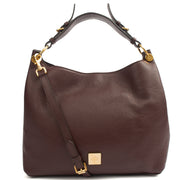 Picture of Mulberry Tote Freya in Oxblood, Calfskin Leather