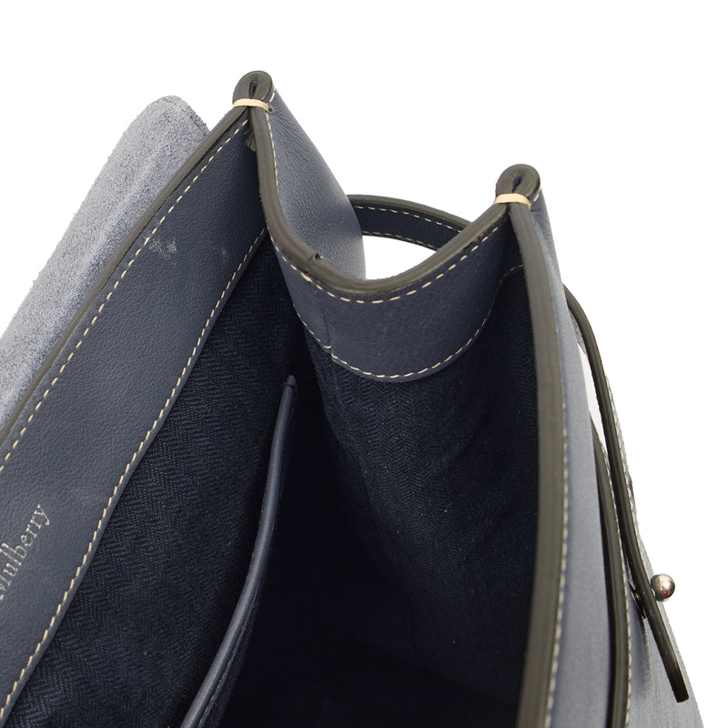 Picture of Mulberry Backpack Chiltern Backpack in Blue, Calfskin Leather