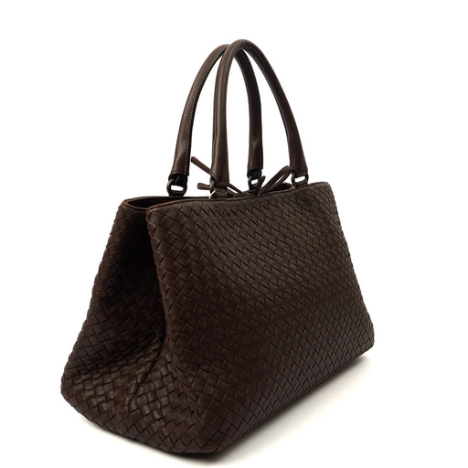Picture of Bottega Veneta Tote Intrecciato Leather Tote in Fondant, Leather