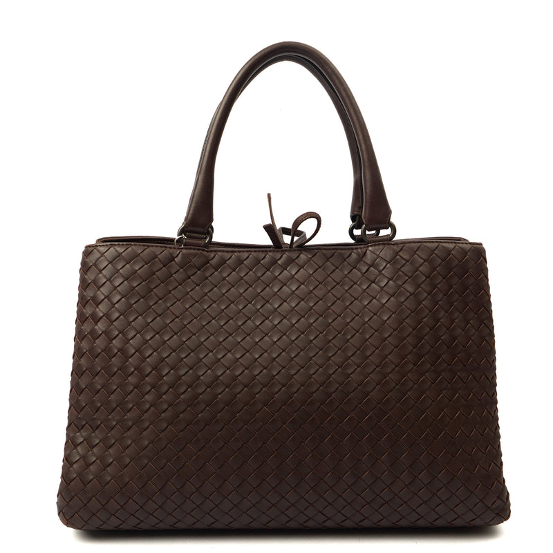 Picture of Bottega Veneta Tote Intrecciato Leather Tote in Fondant, Leather