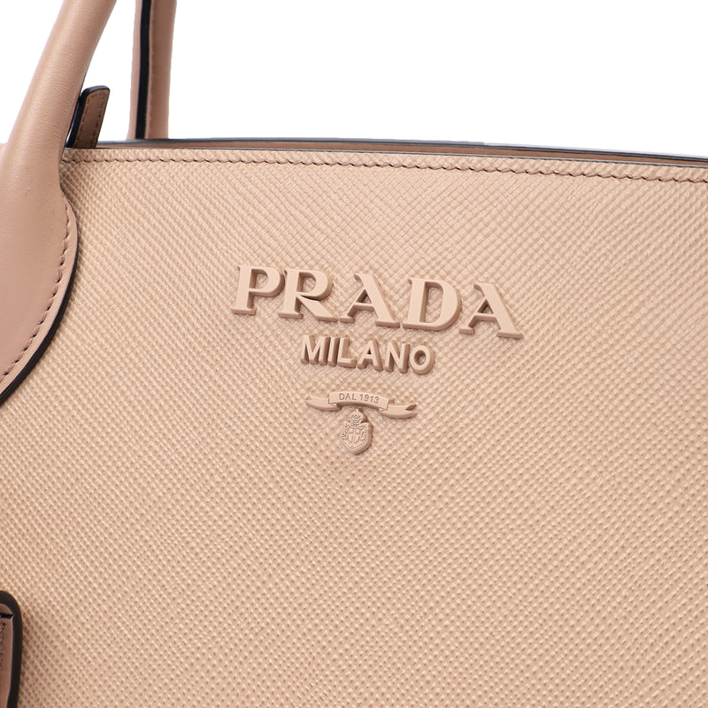 Picture of Prada Tote Saffiano Monochrome Bag in Powder Pink, Saffiano Leather