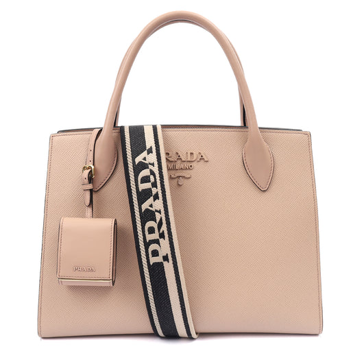 Picture of Prada Tote Saffiano Monochrome Bag in Powder Pink, Saffiano Leather