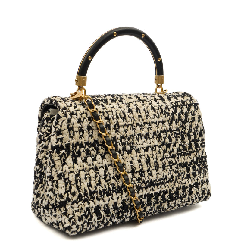 Picture of Chanel Top Handle Coco Top Handle in Black, Fabric
