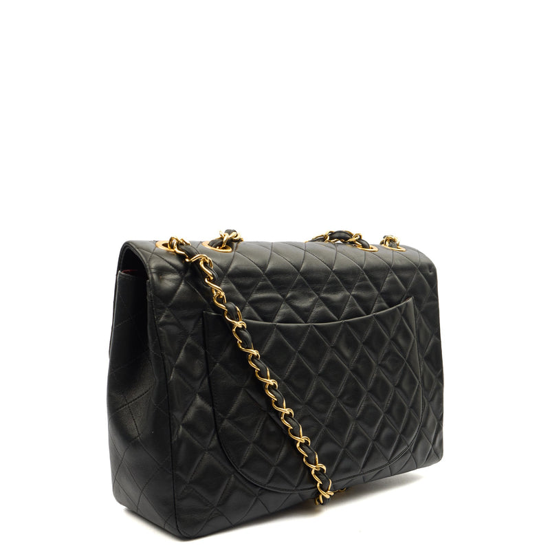 Picture of Chanel Shoulder Bag Maxi Jumbo XL in Black, Lambskin Leather