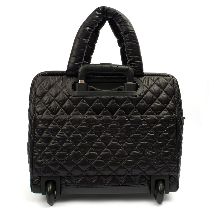 Picture of Chanel Wheeled Coco Cocoon in Black, Fabric