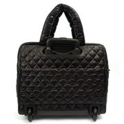 Picture of Chanel Wheeled Coco Cocoon in Black, Fabric