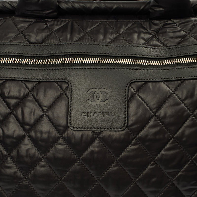 Picture of Chanel Wheeled Coco Cocoon in Black, Fabric
